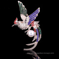 2015 bling bling lots Phoenix Bird brooch for wedding invitations in bulk rhinestone brooch